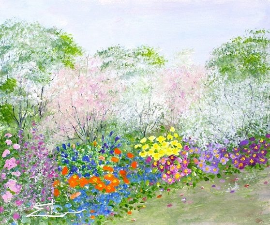 ～花とイングリッシュガーデンに想いをよせて～イーダ・ヴァリッキオ絵画展